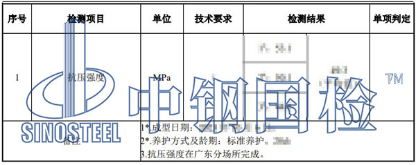 砼檢測(cè)項(xiàng)目結(jié)果