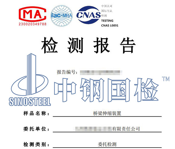 伸縮裝置檢測(cè)報(bào)告